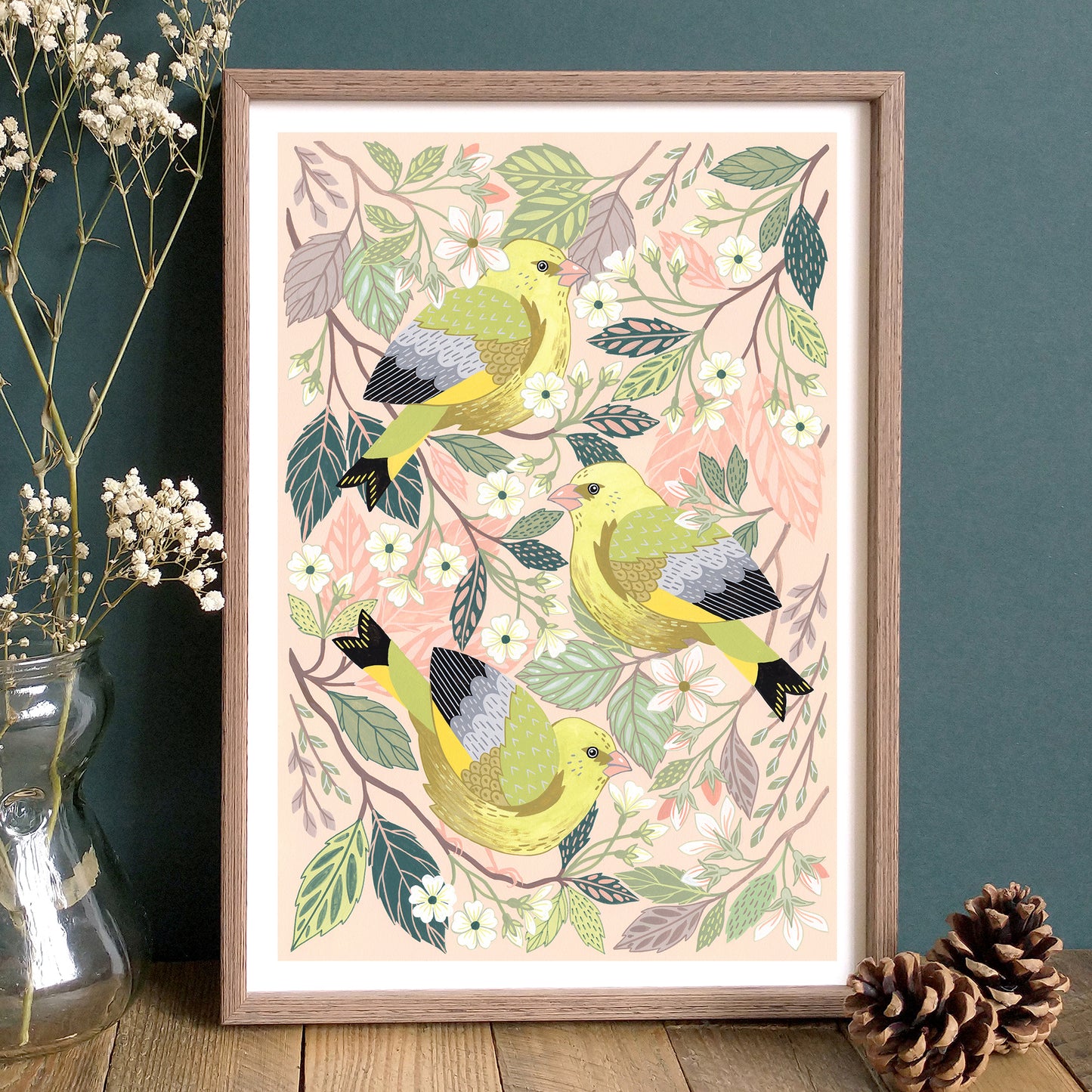 PREORDER Greenfinch Art Print