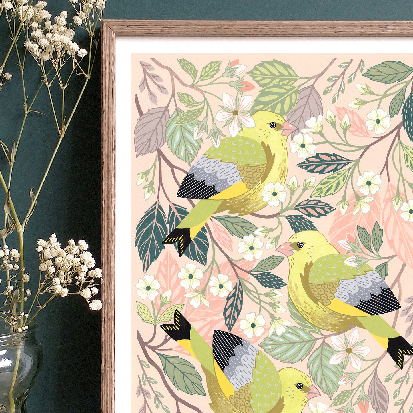 PREORDER Greenfinch Art Print
