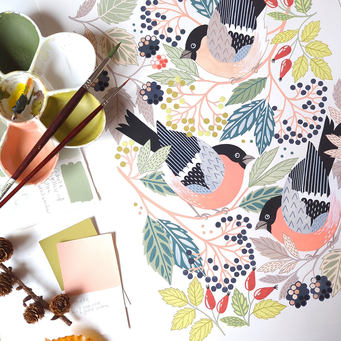 PREORDER Bullfinch Art Print