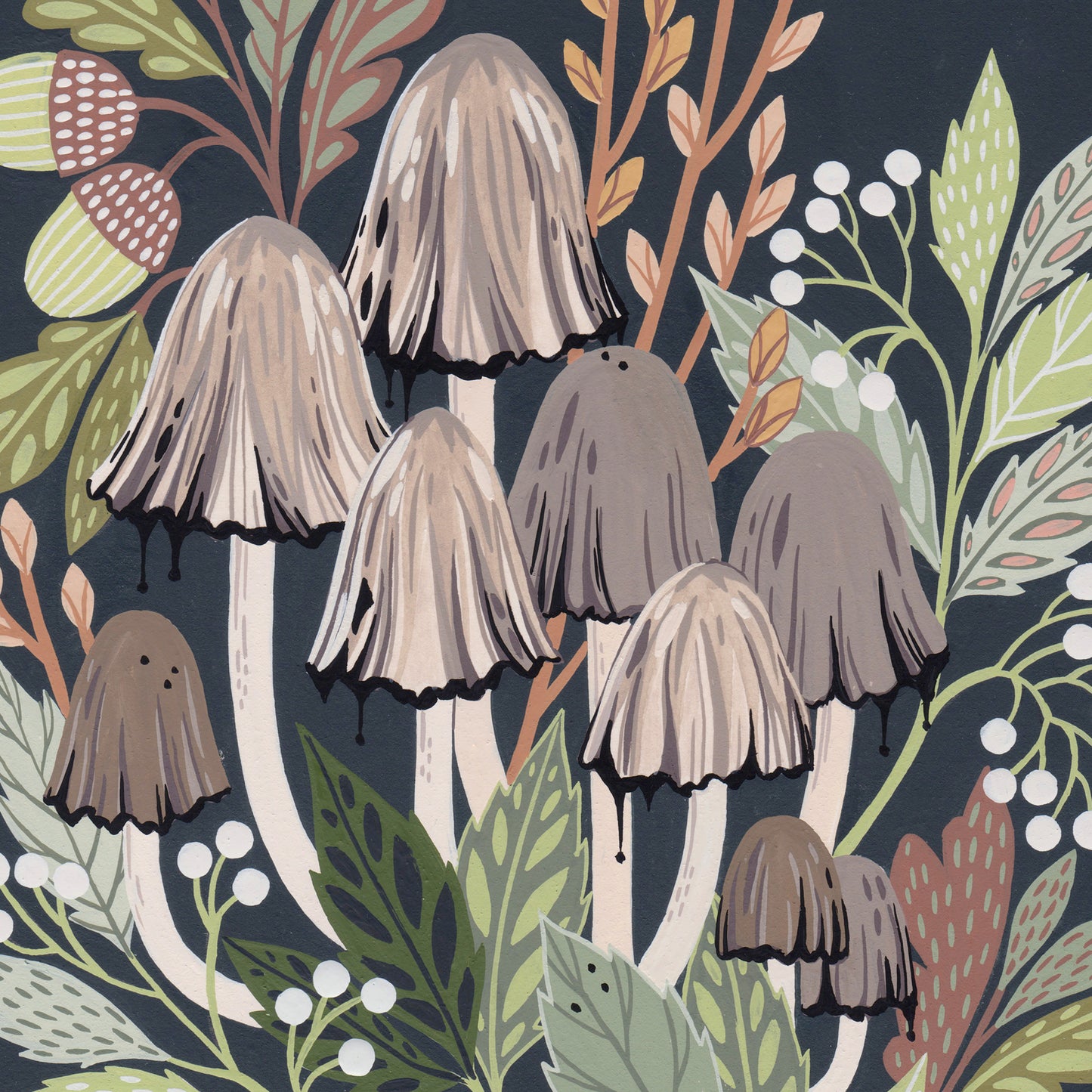 Common Inkcap Painting