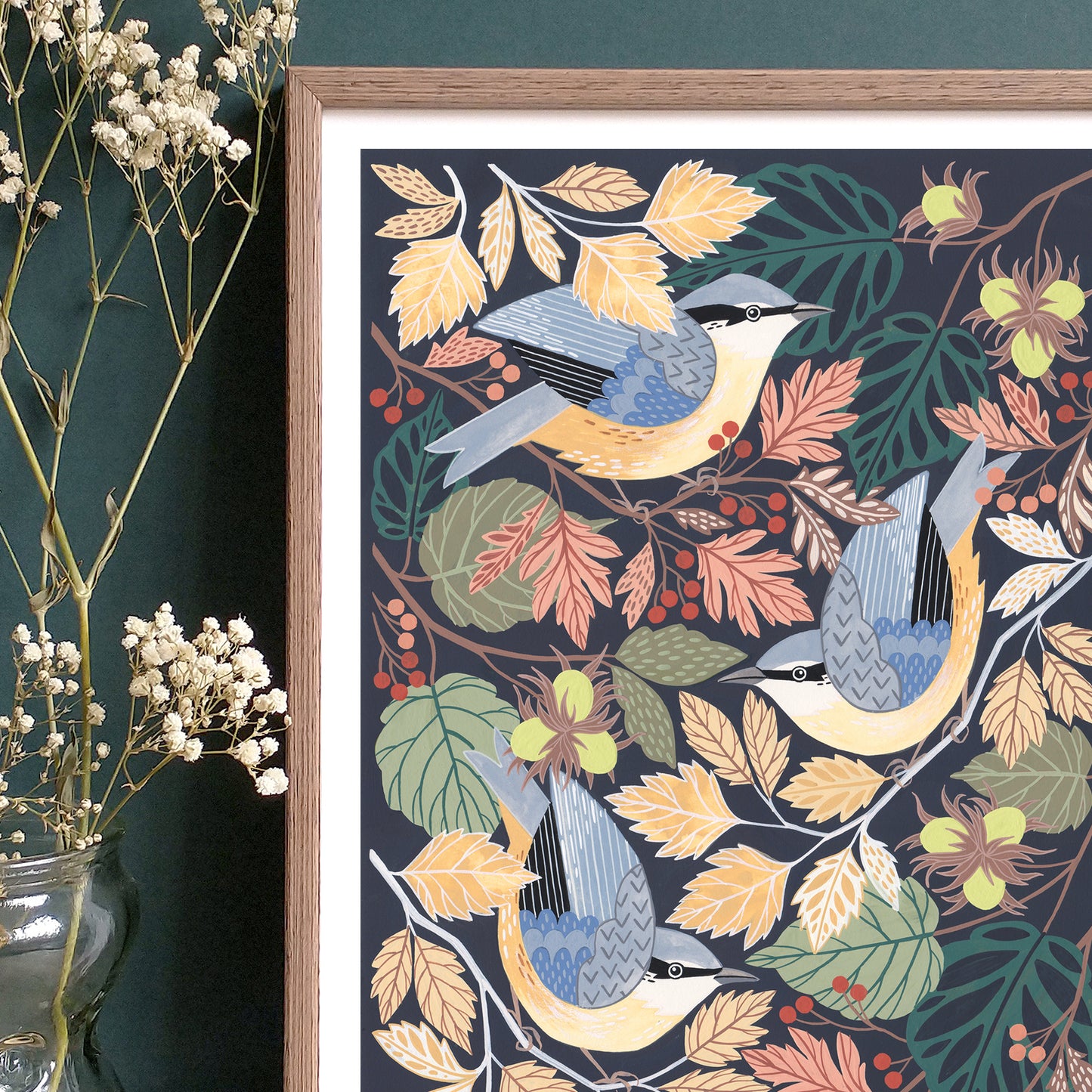 Nuthatch Wall Art Print