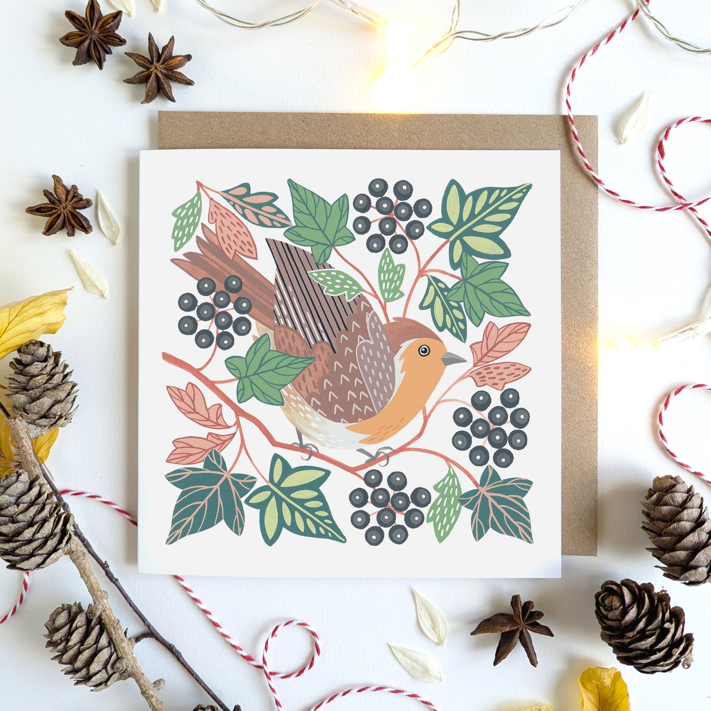Pack of Six Luxury Christmas Cards | Robin & Ivy