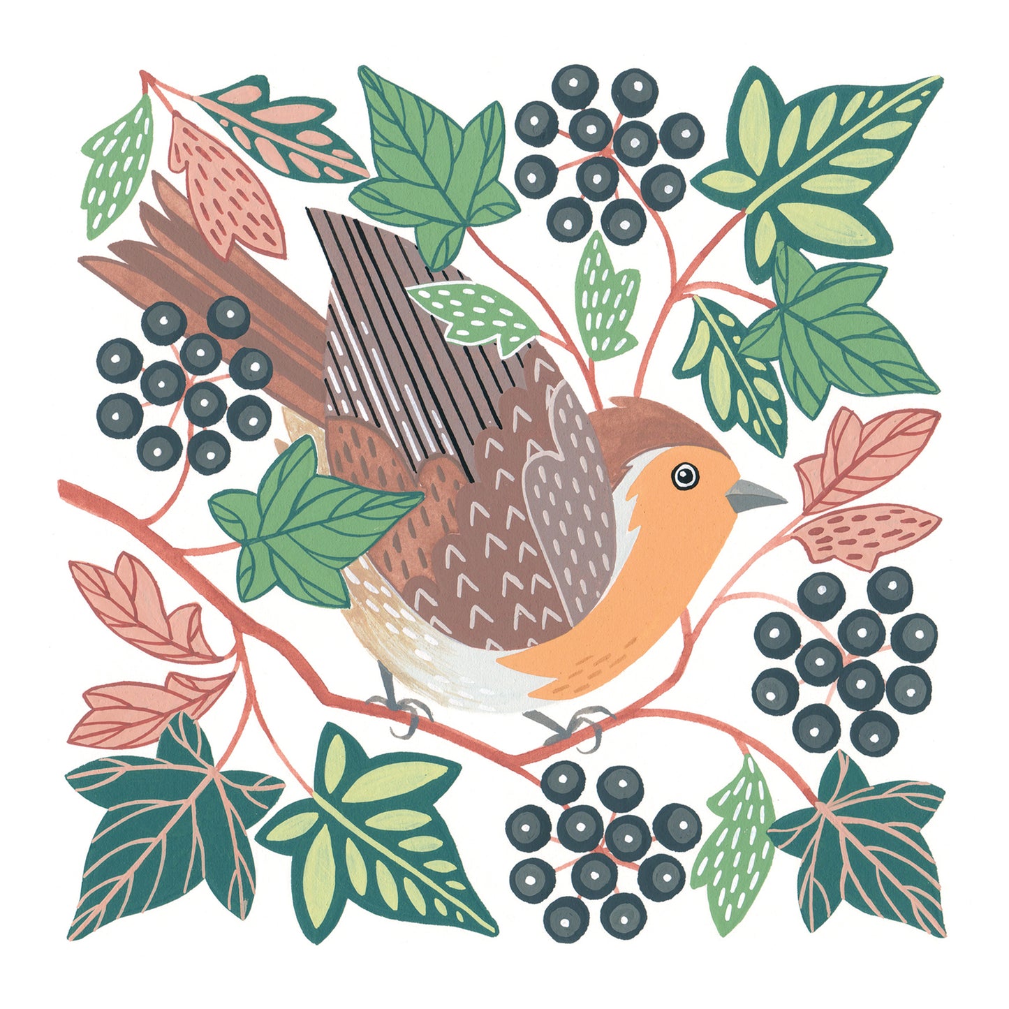 Pack of Six Luxury Christmas Cards | Robin & Ivy