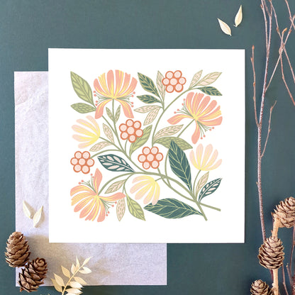 Forest Finds Original Painting: Honeysuckle