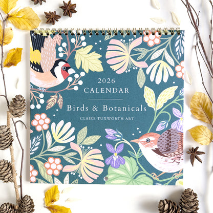 2026 Wall Calendar | Birds & Botanicals