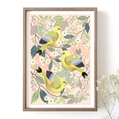 PREORDER Greenfinch Art Print