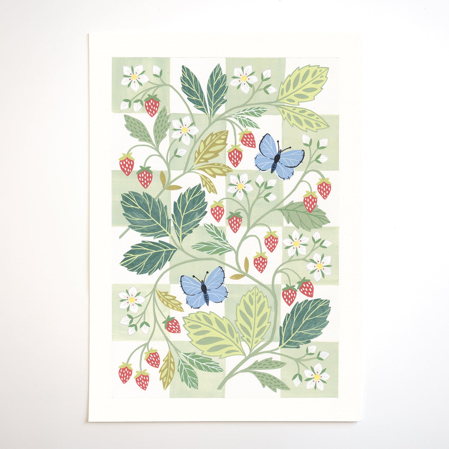 Original Painting: Wild Strawberries