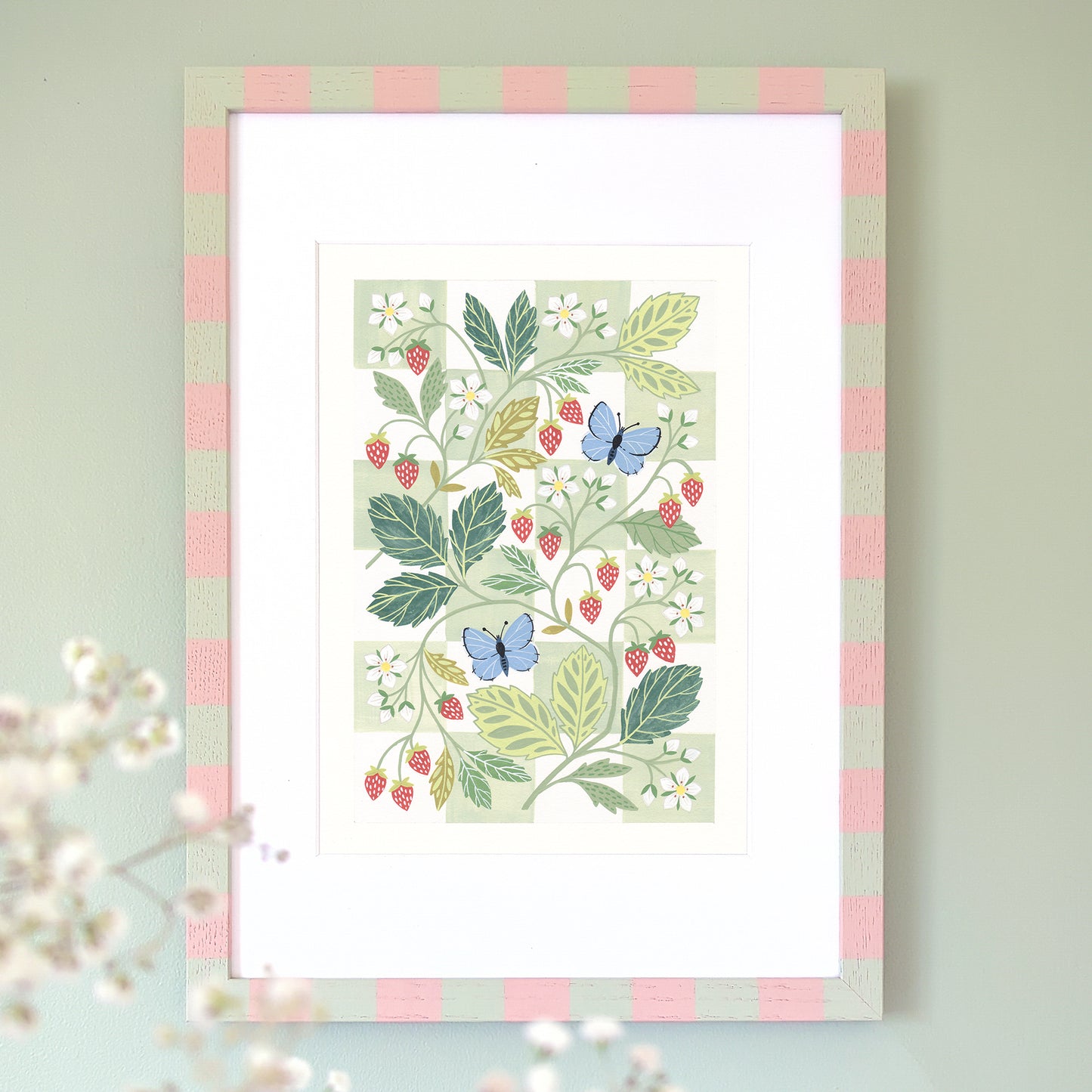 Original Painting: Wild Strawberries