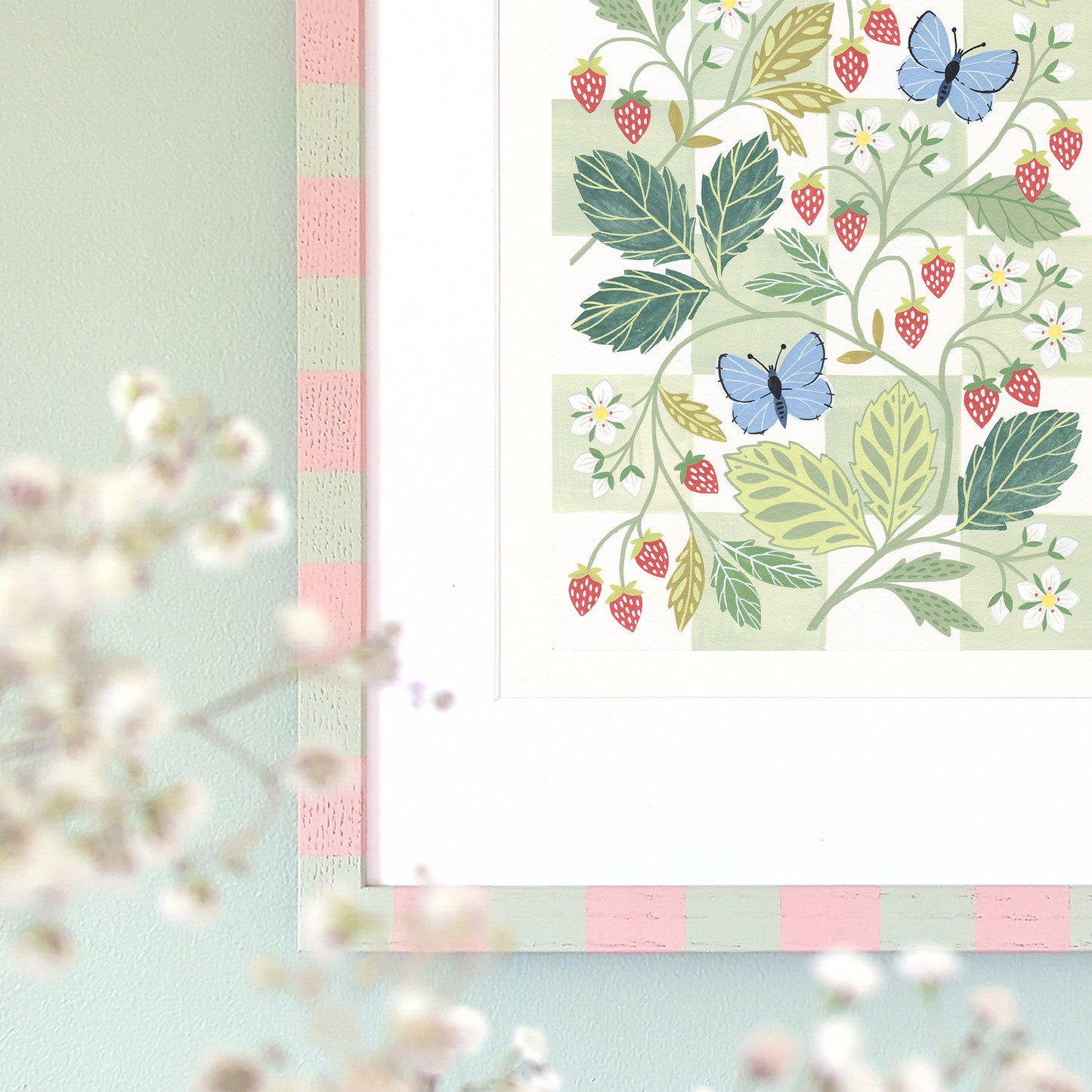 Original Painting: Wild Strawberries
