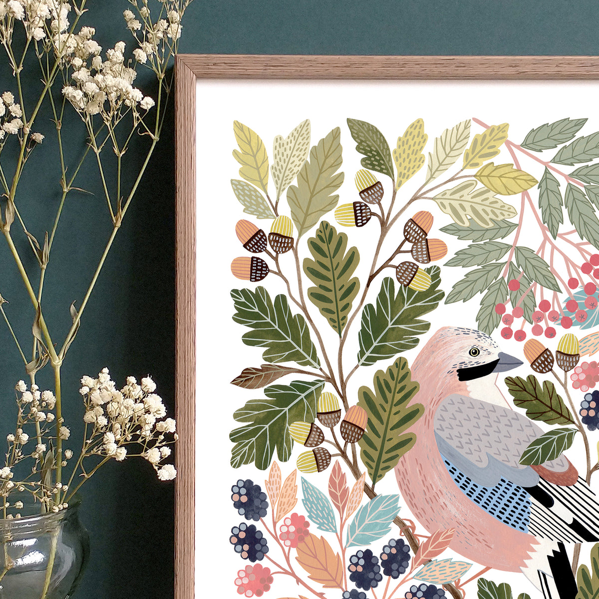 Jay R Prints Jay Art Print | British Bird Art – Claire Tuxworth Art