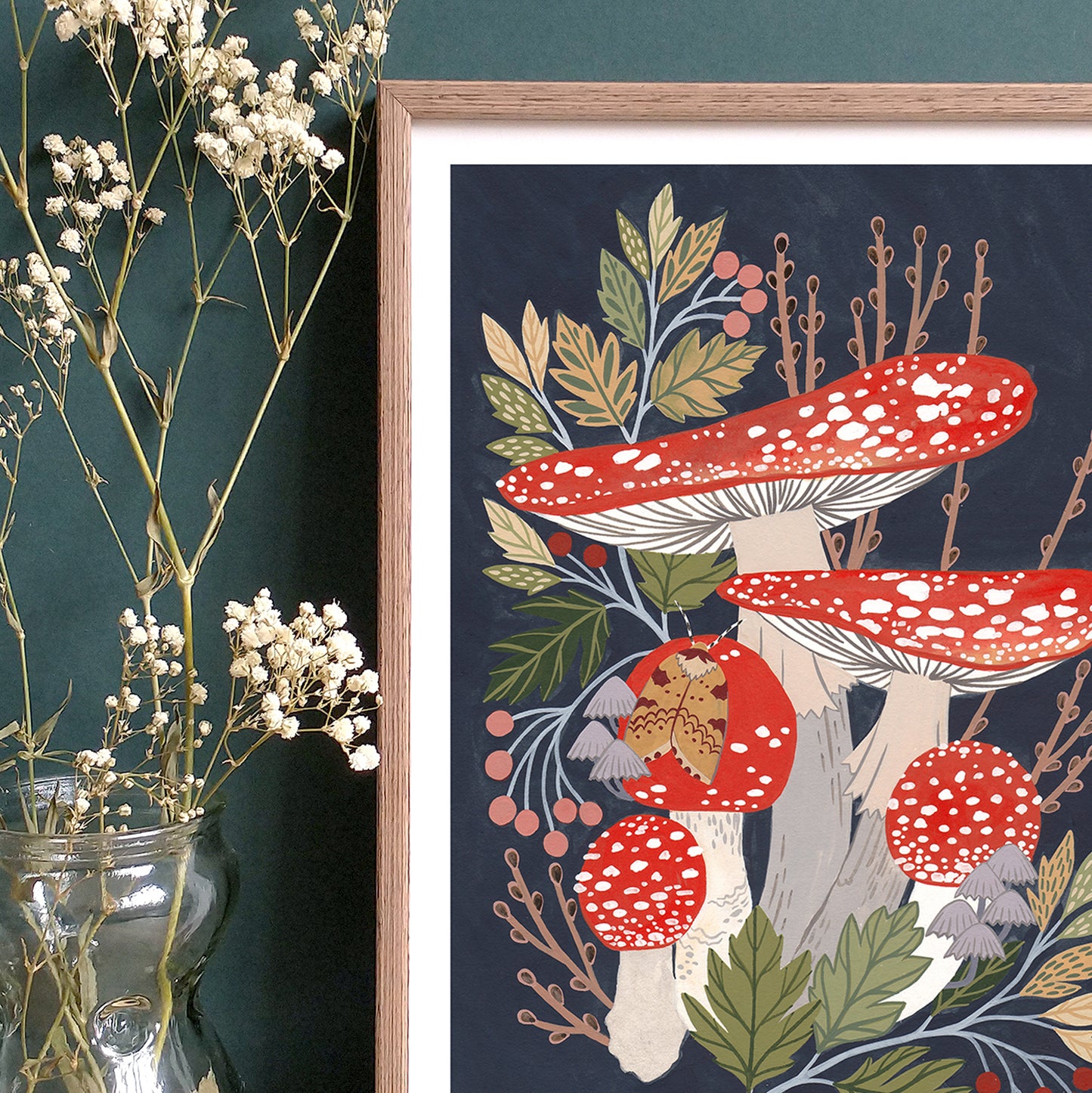 Art print of a Fly Agaric mushroom