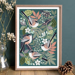 Long tailed tit art print
