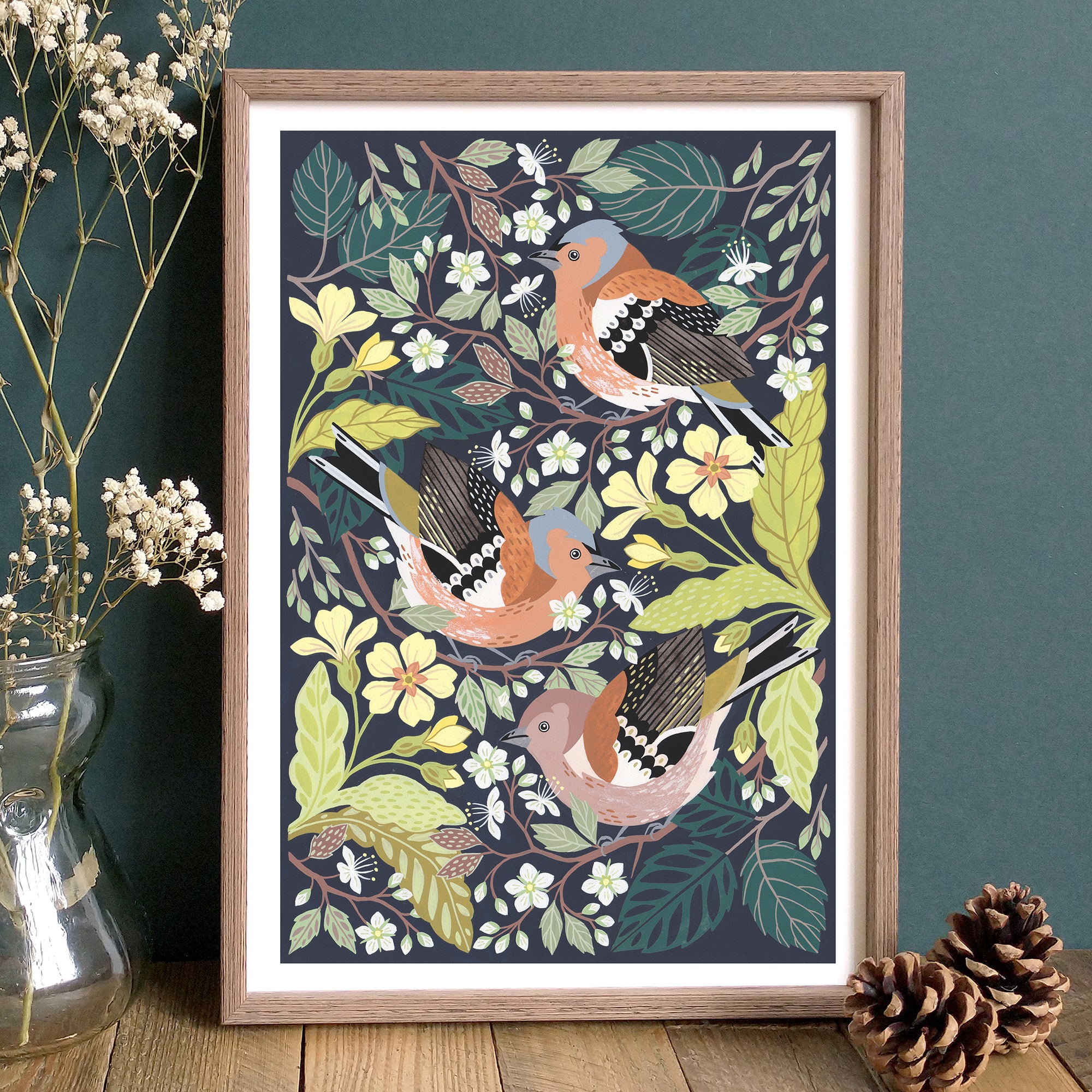 Artwork of Chaffinches in Spring