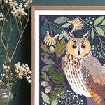 Artwork of a Long-eared Owl