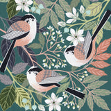 Artwork with long tailed tits