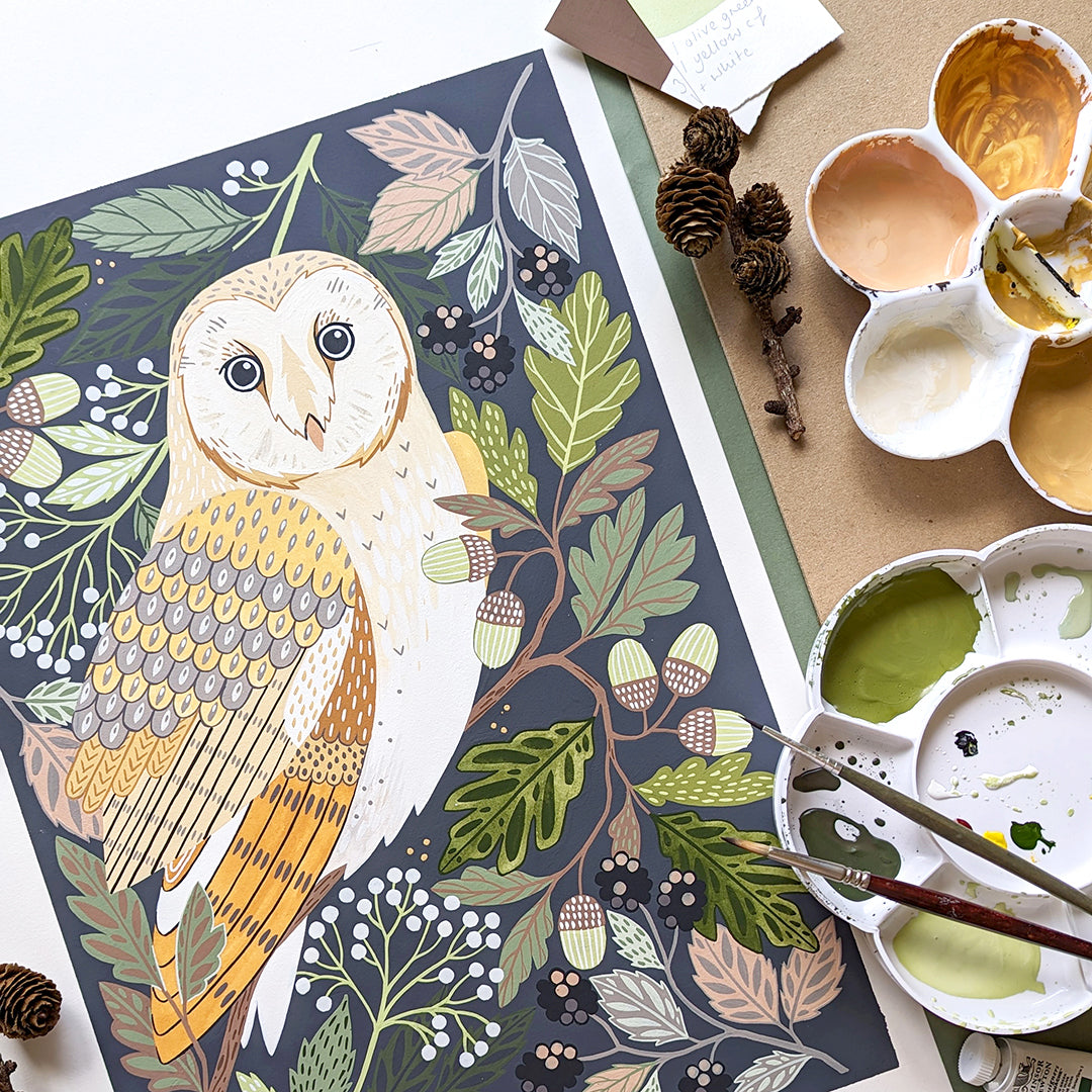 Barn Owl Original Painting