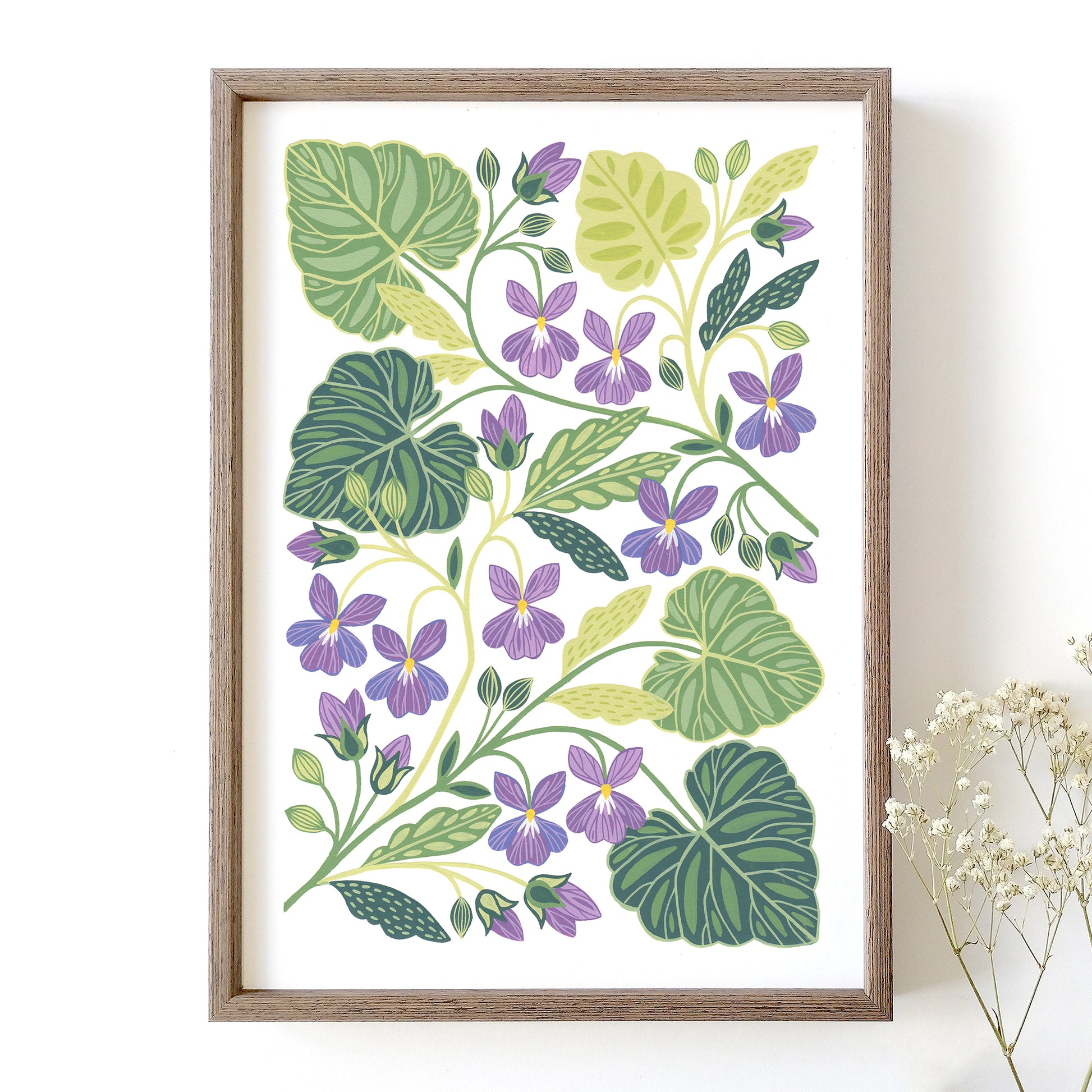 Sweet Violet Flower Art Print