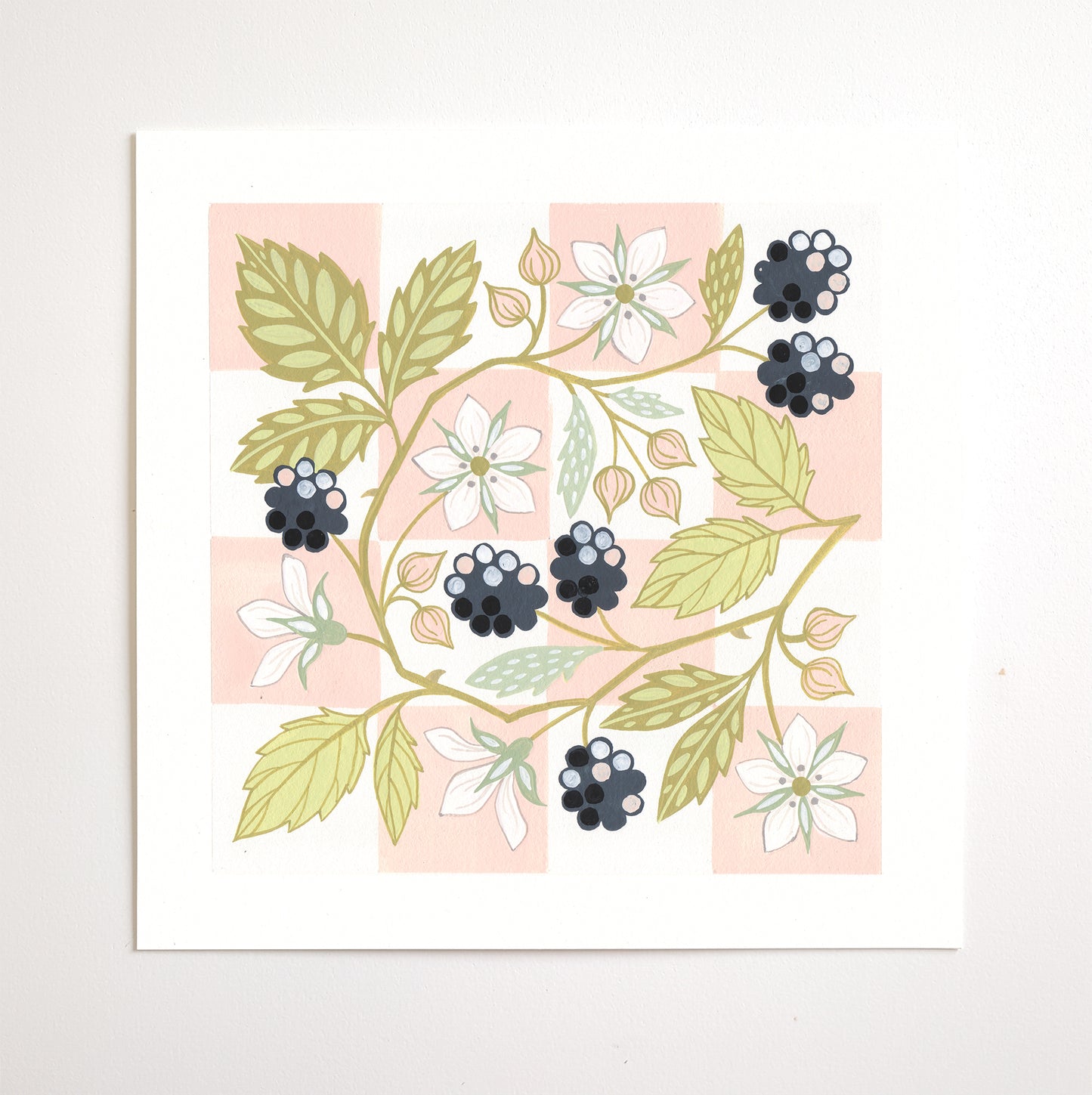 Forest Finds Original Painting: Summer Bramble
