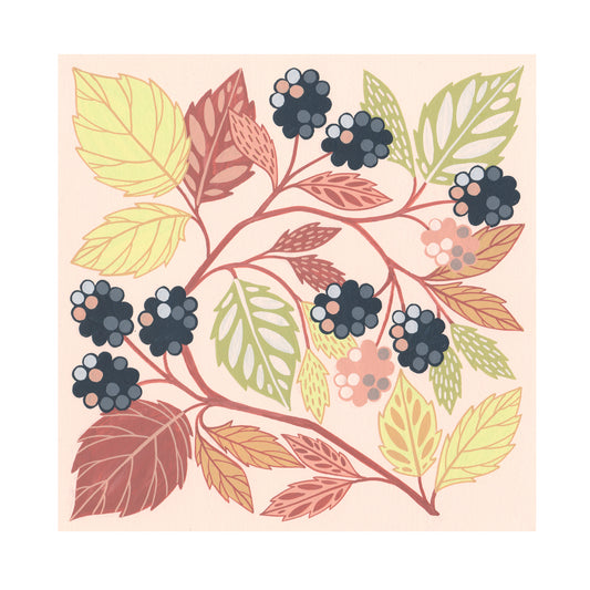 Forest Finds Original Painting: Autumn Bramble