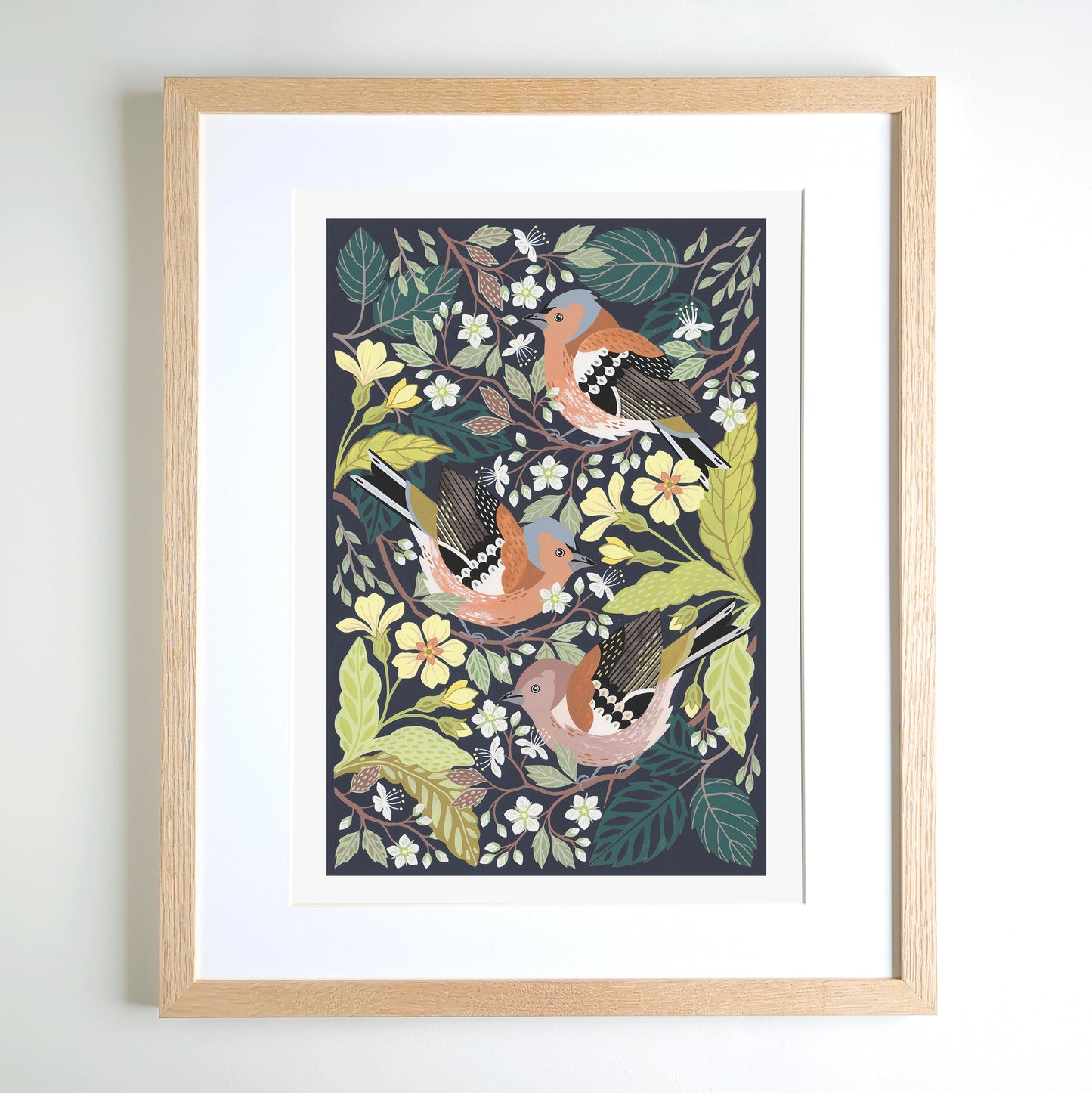 Chaffinches Original Painting