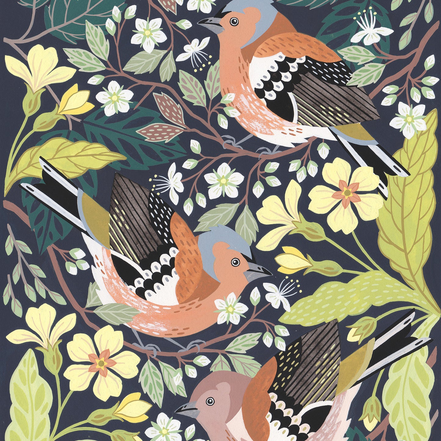 Chaffinches Original Painting
