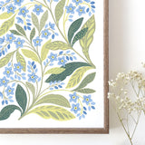 Forget Me Not Art Print Detail