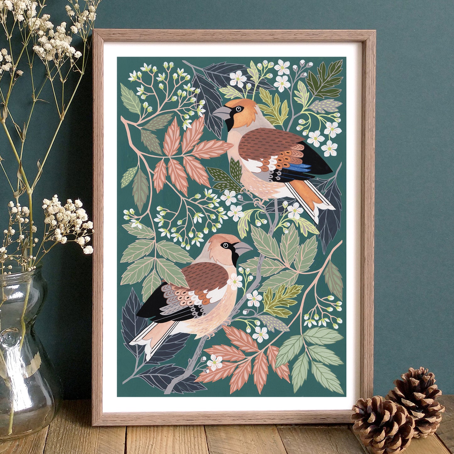 NEW Hawfinch Art Print