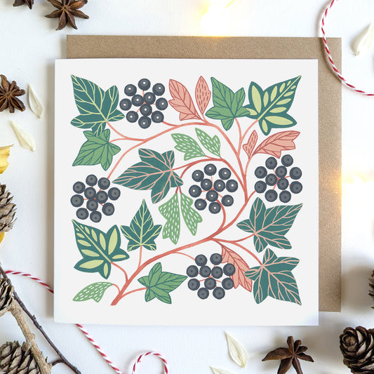 Pack of Six Luxury Christmas Cards | Festive Ivy