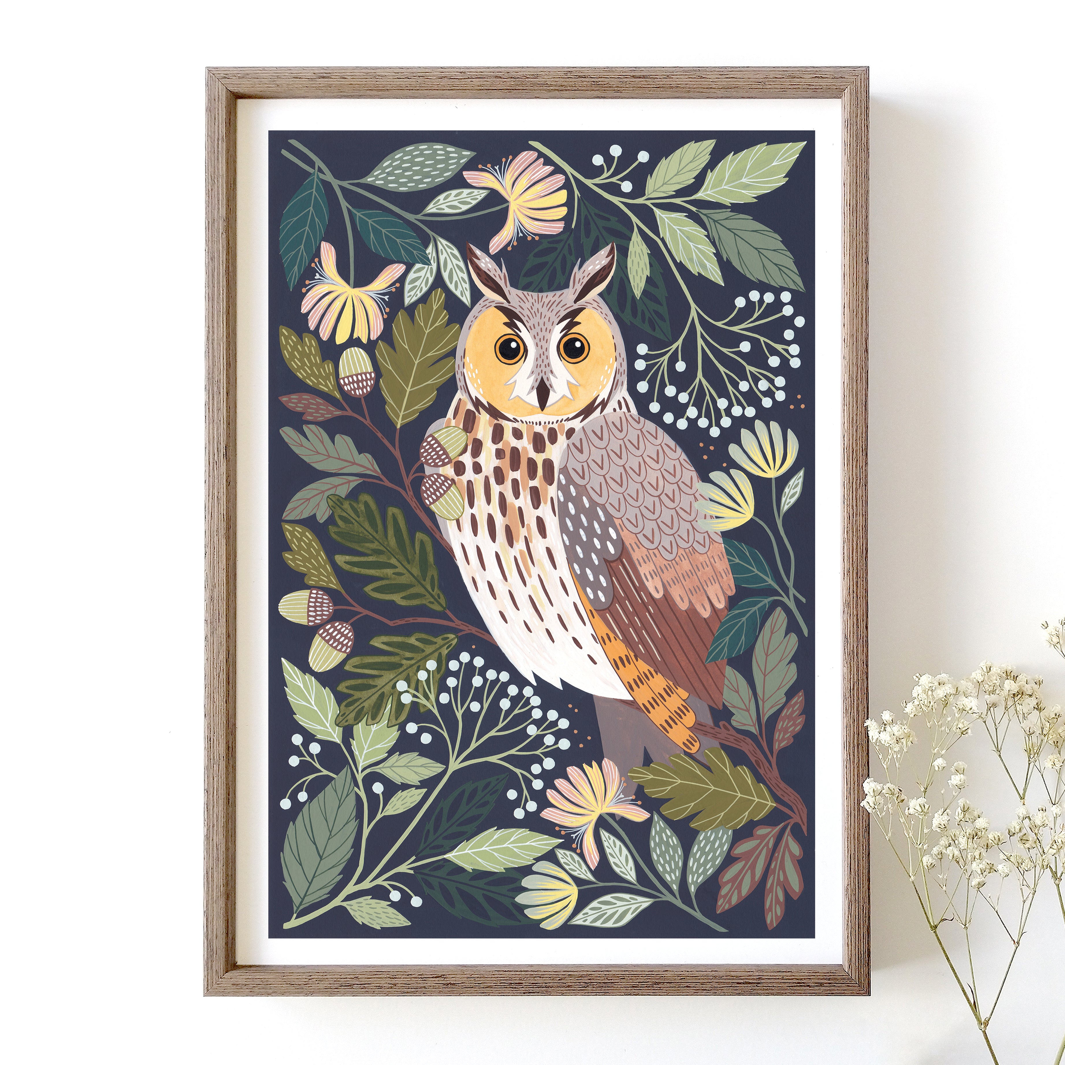 Long-eared Owl Art Print