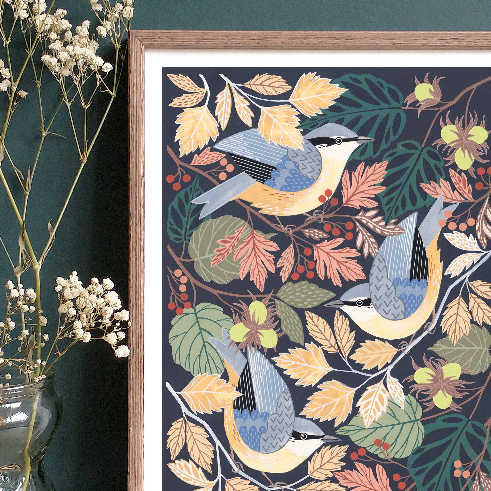 Nuthatch Wall Art Print