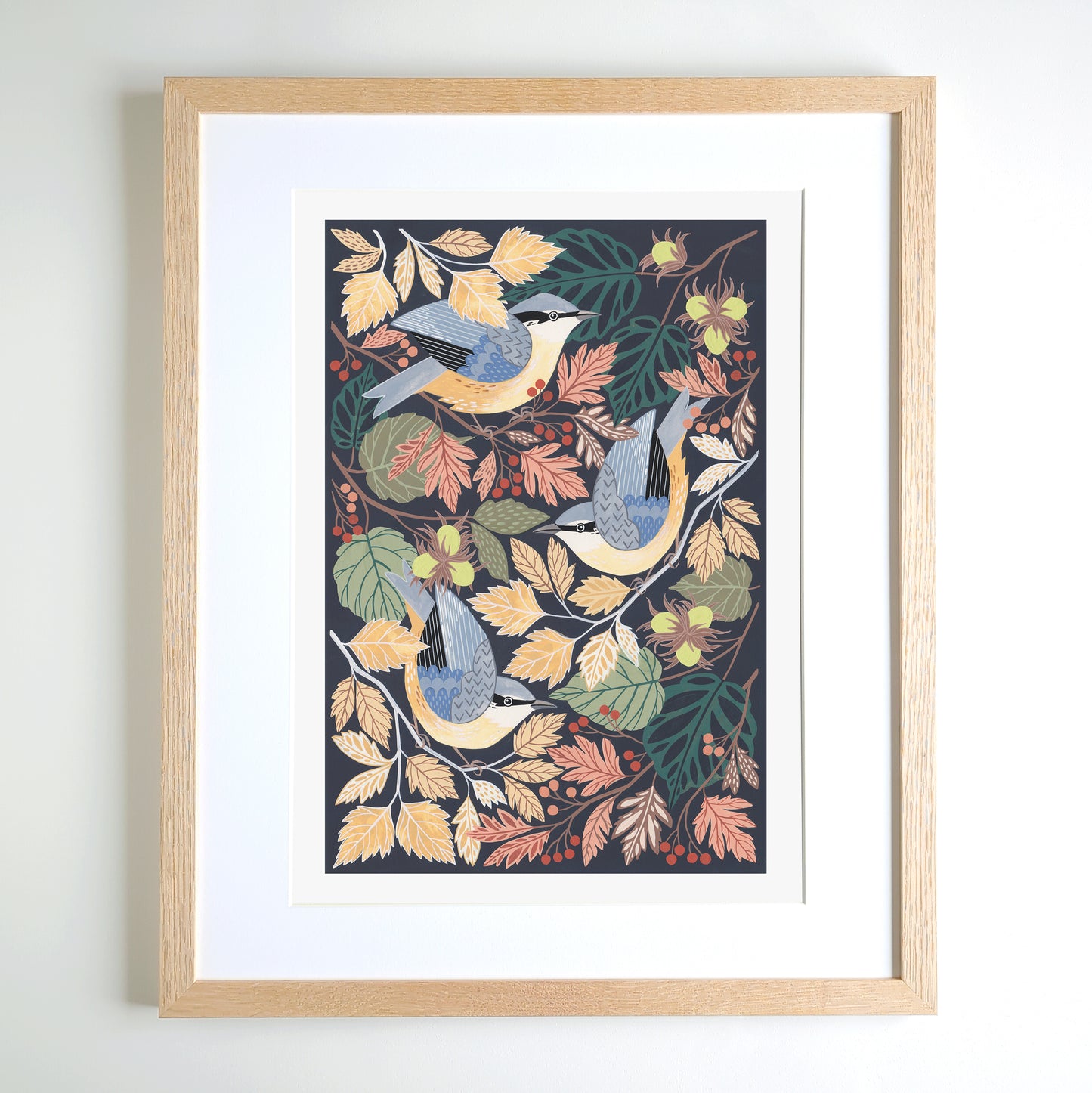 Nuthatches Original Painting