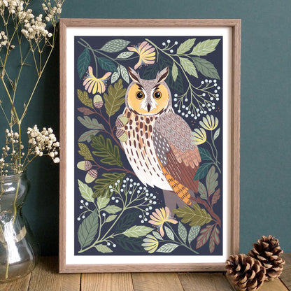 Long-Eared Owl Art Print