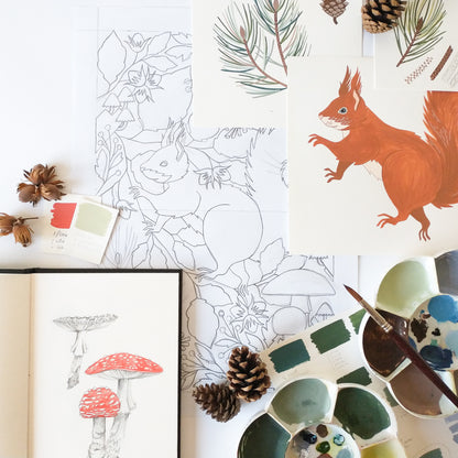 Red Squirrel I Art Print