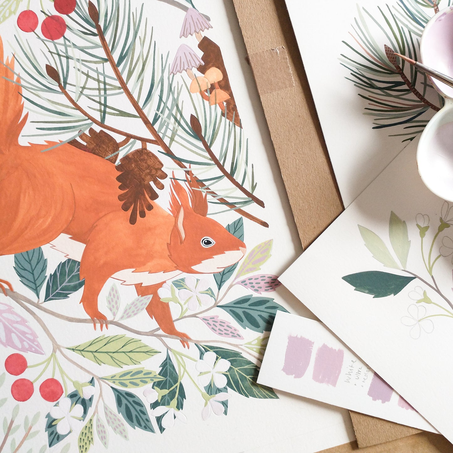 Red Squirrel II Art Print