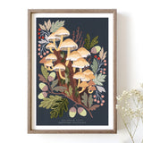 Sulphur Tuft Mushroom Artwork