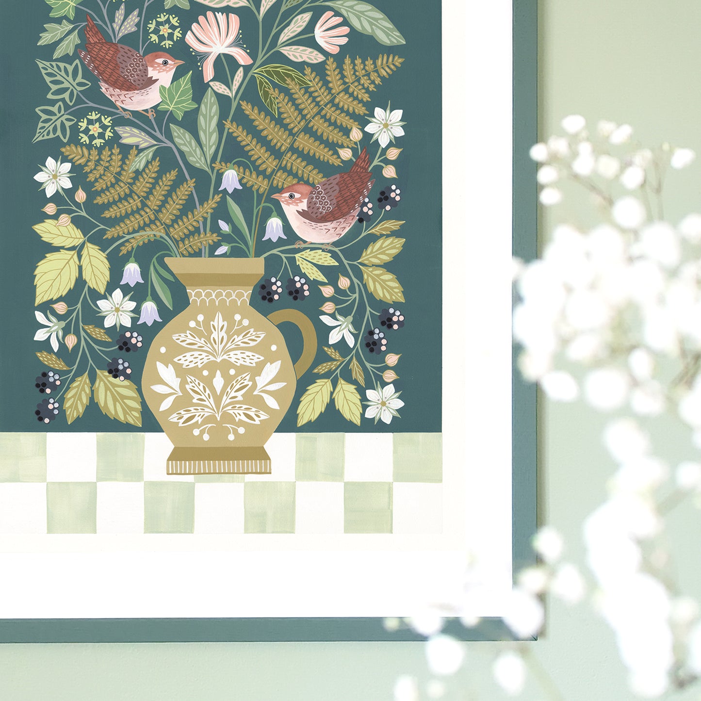 Woodland Display Original Painting: Summer II