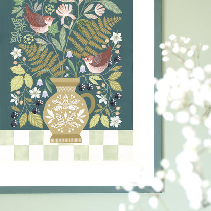 Woodland Display Original Painting: Summer II