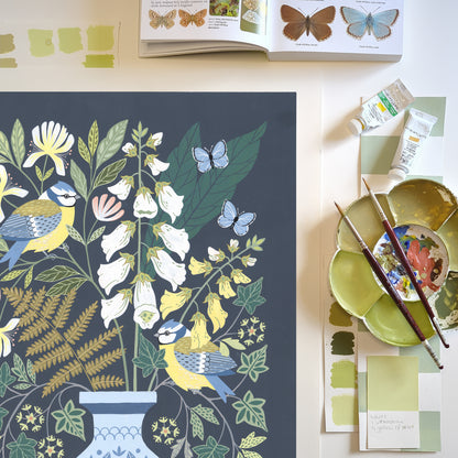 Woodland Display Original Painting: Summer III