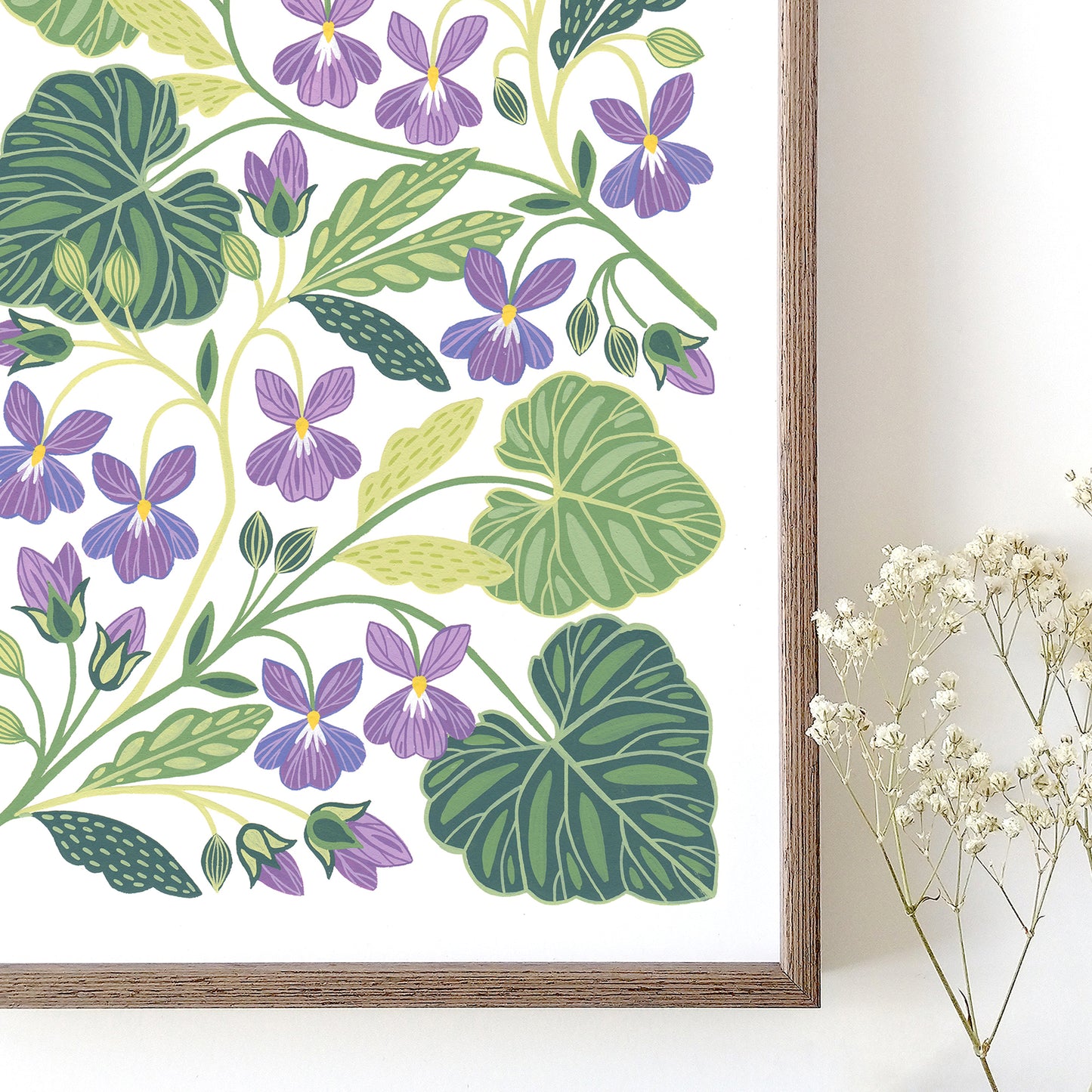 Sweet Violet Art Print Detail