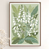 White Foxglove Art Print