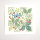 Forest Finds Original Painting: Wild Strawberries