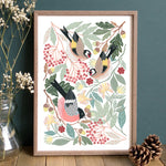 Woodland Finches Bird Art