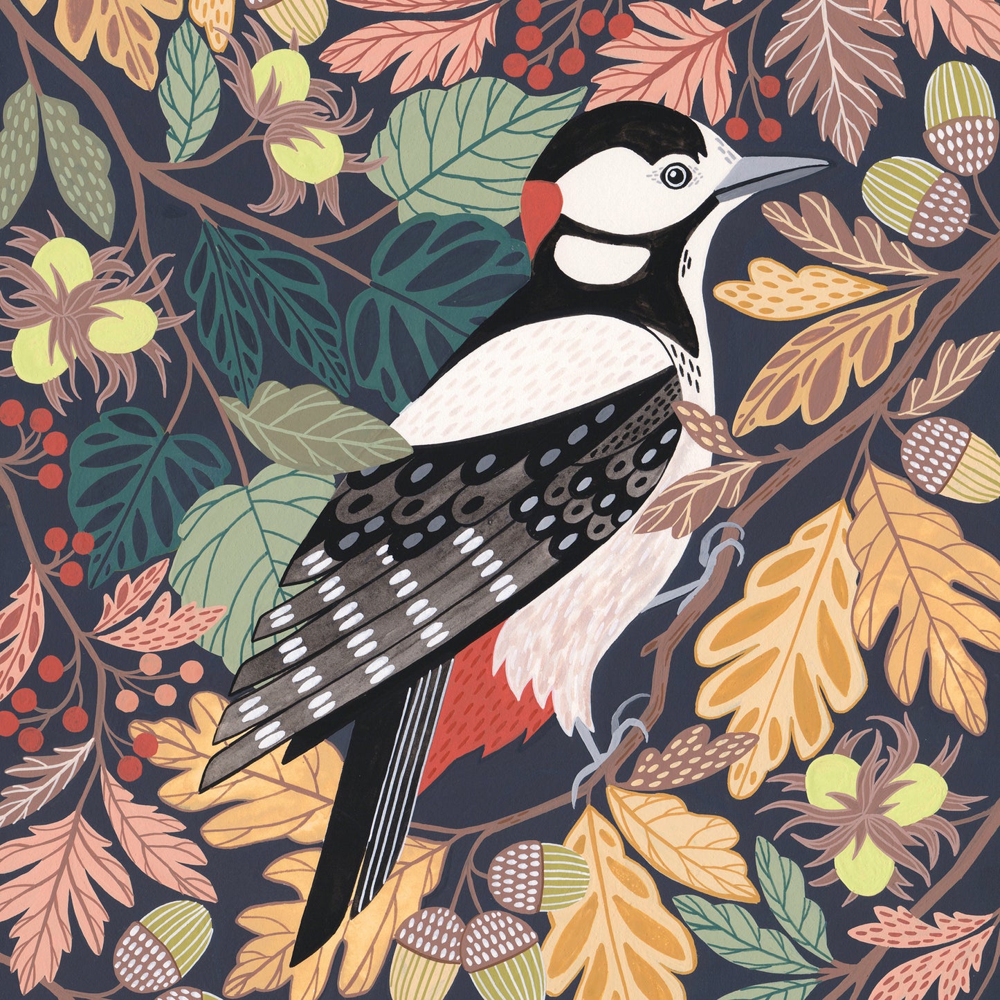 Woodpecker Original Painting